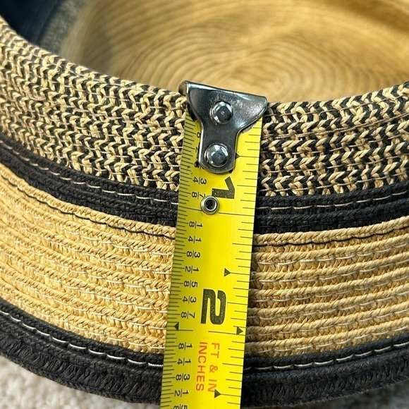 SONOMA | WOMENS STRAW GRASS PACKABLE FLOPPY FULL BRIM SUN SUMMER HAT, OS - Picture 8 of 8